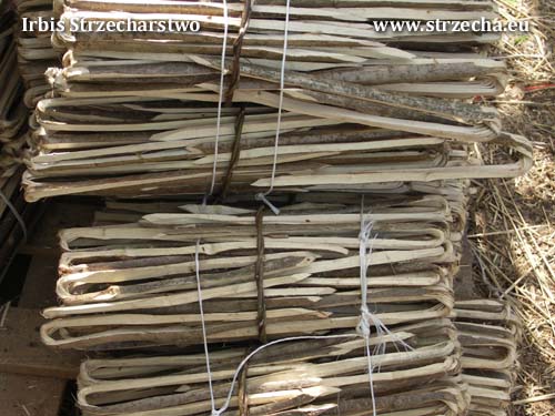 Irbis Thatching Supplier - hazel spars, hazel staples for fixing the straw ridge
